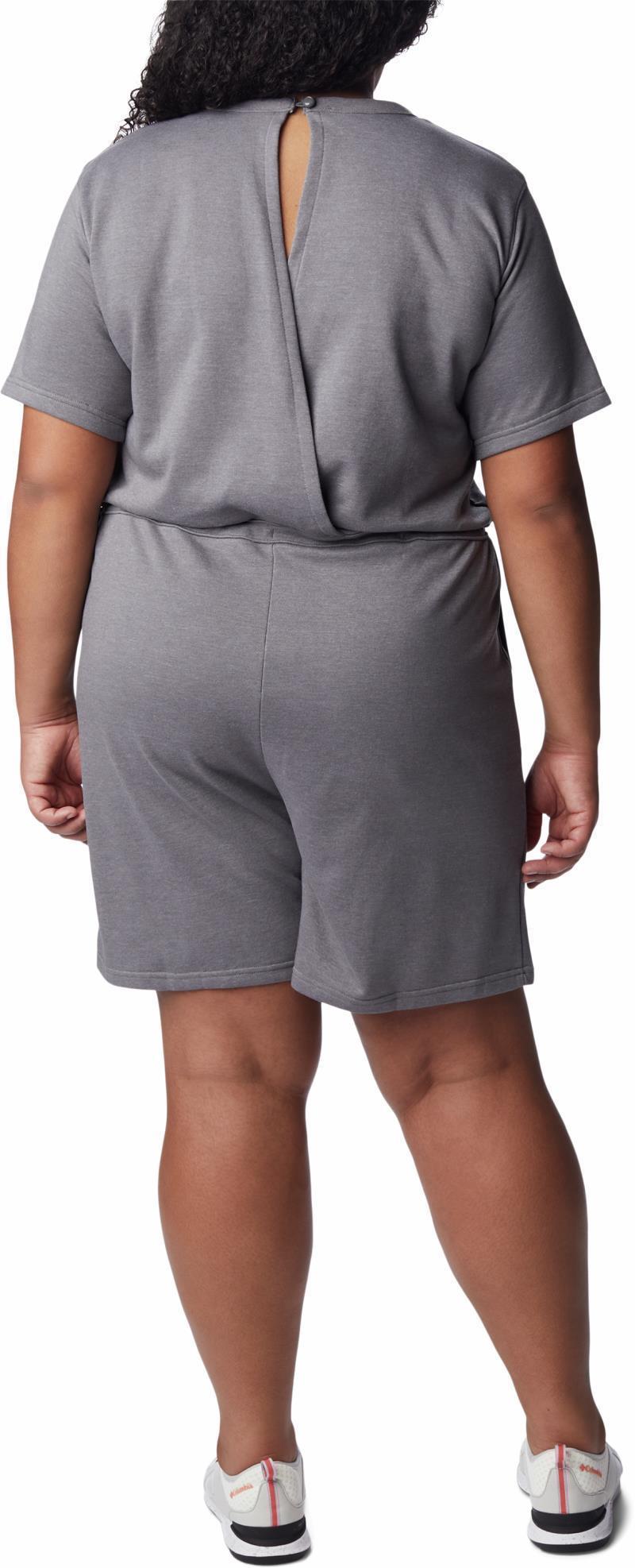 Columbia Trek French Terry Romper - Plus - Womens - city grey heather 1