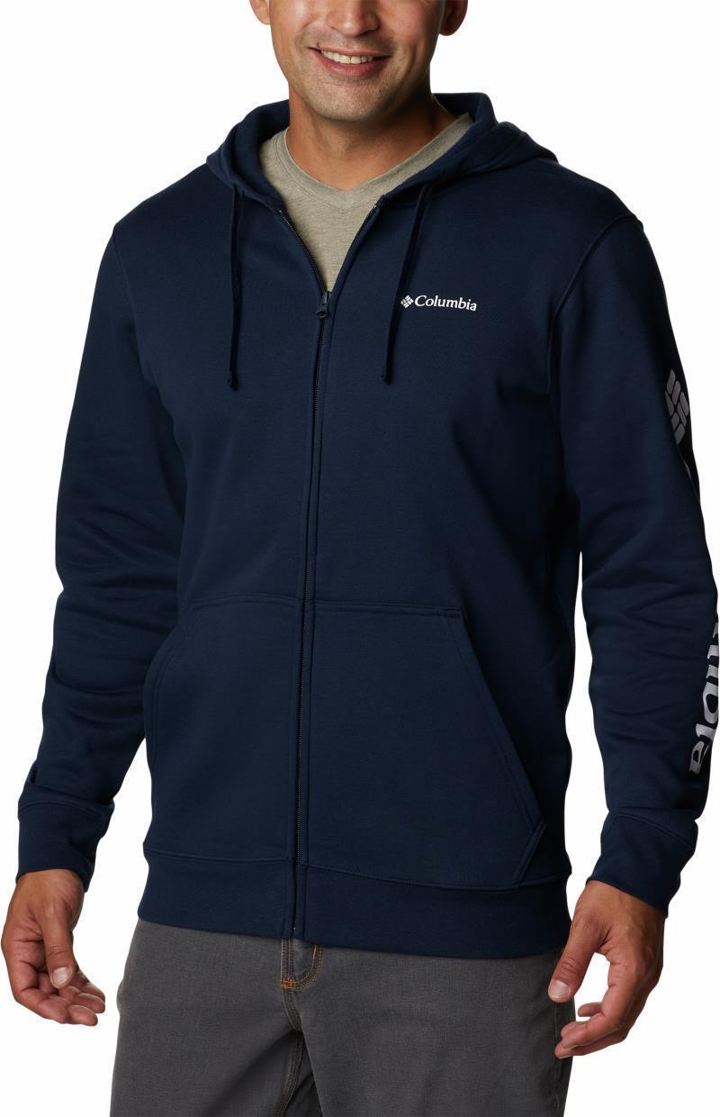Columbia Trek Full-Zip Hoodie - Mens - Collegiate Navy / CSC Sleeve Logo 1