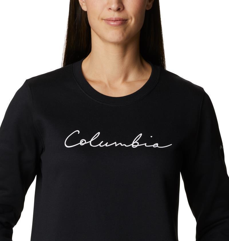 Columbia Trek Graphic Crew - Womens - black / script logo 1