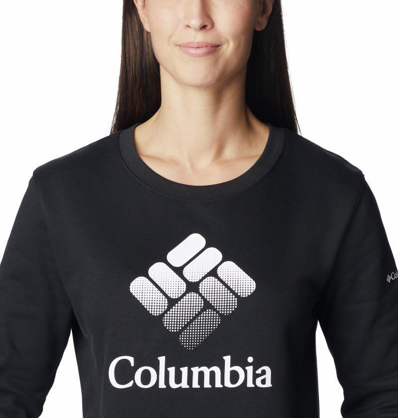 Columbia Trek Graphic Crew - Womens - black / white csc stacked logo 1