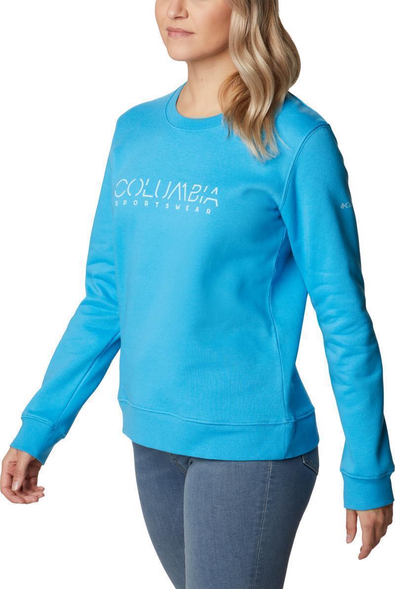 Columbia Trek Graphic Crew - Womens - blue chill / columbia stencil 1