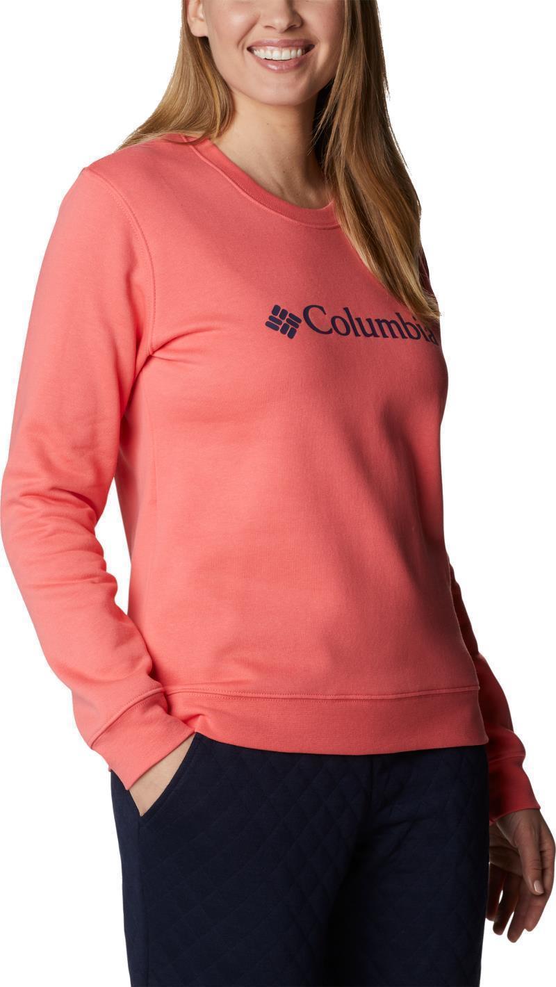 Columbia Trek Graphic Crew - Womens - blush pink / columbia gem 1