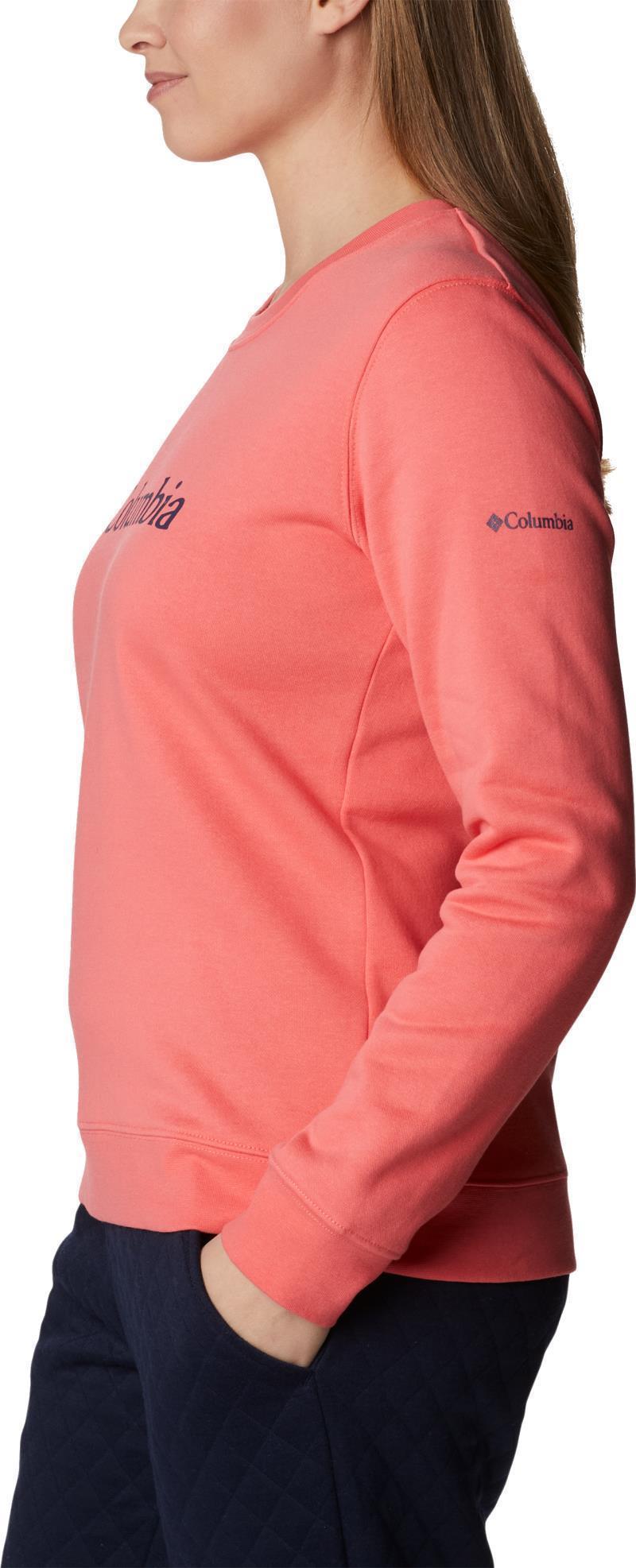 Columbia Trek Graphic Crew - Womens - blush pink / columbia gem 1