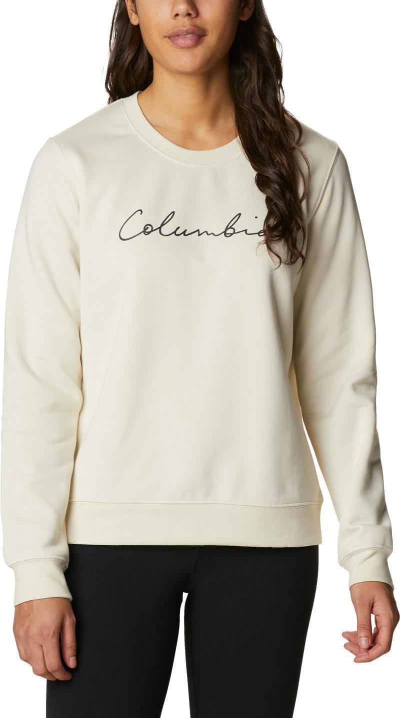 Columbia Trek Graphic Crew - Womens - chalk / script logo 1