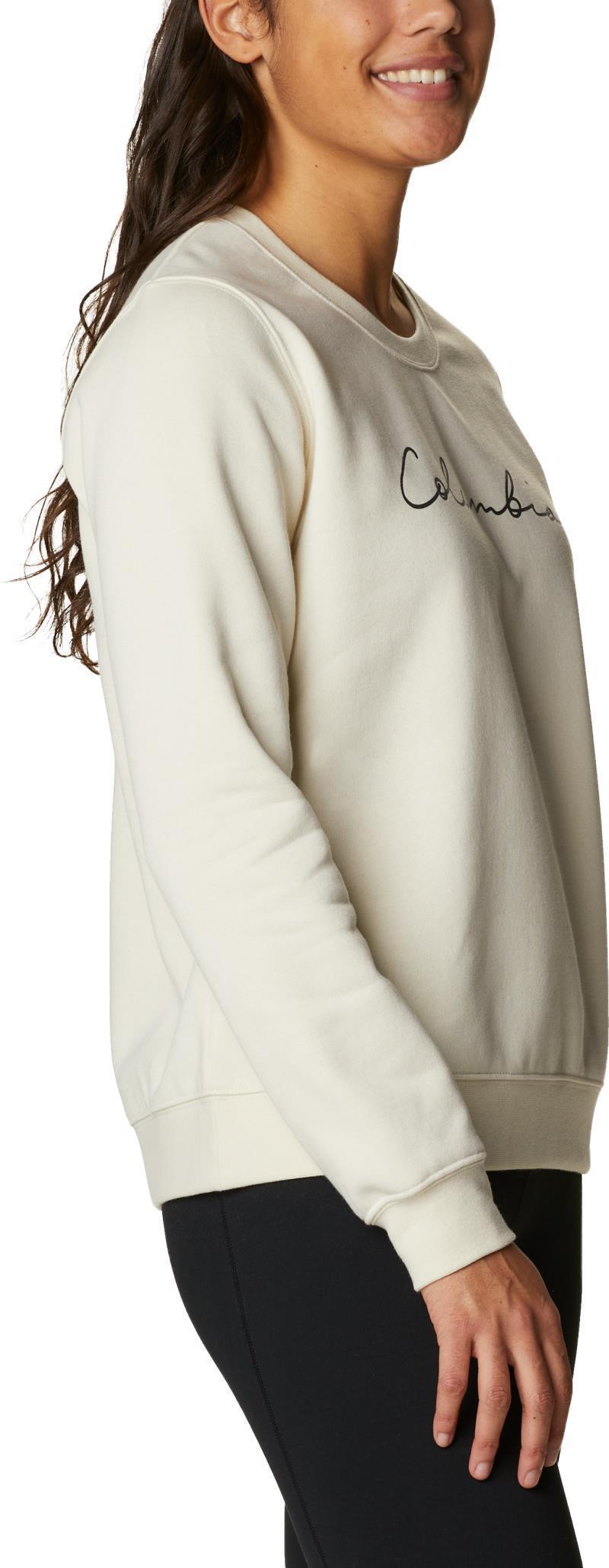 Columbia Trek Graphic Crew - Womens - chalk / script logo 1