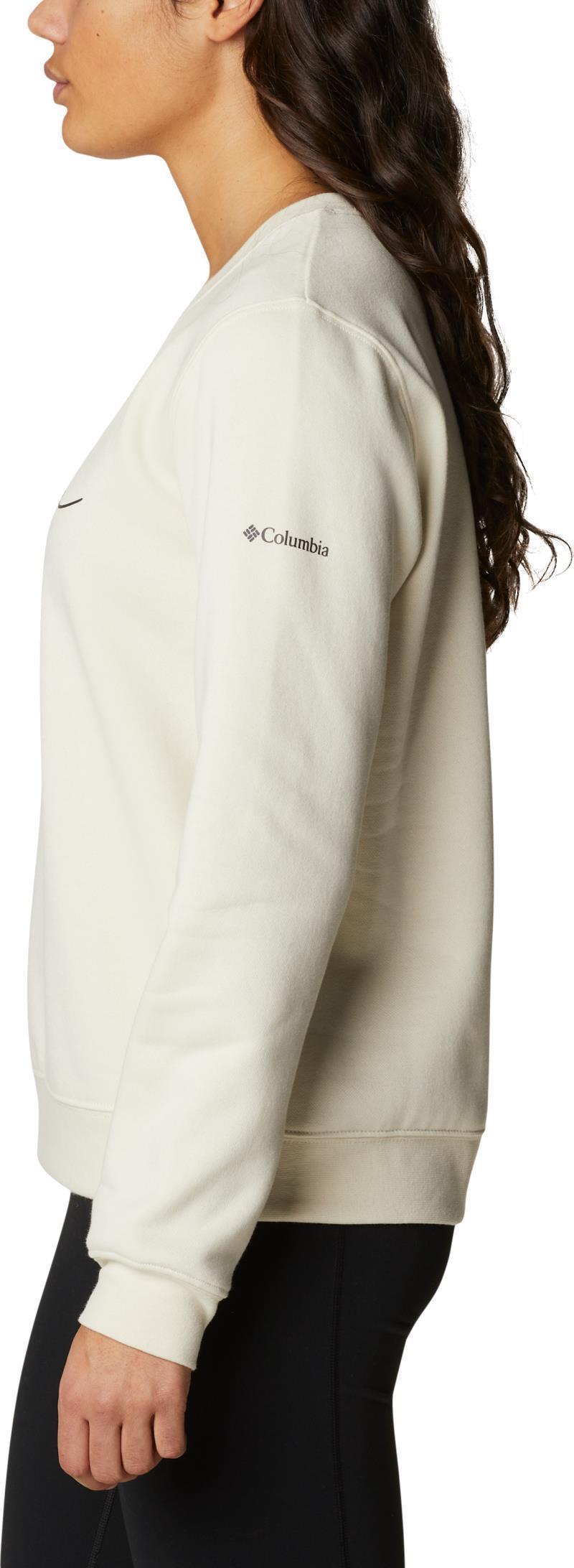Columbia Trek Graphic Crew - Womens - chalk / script logo 1