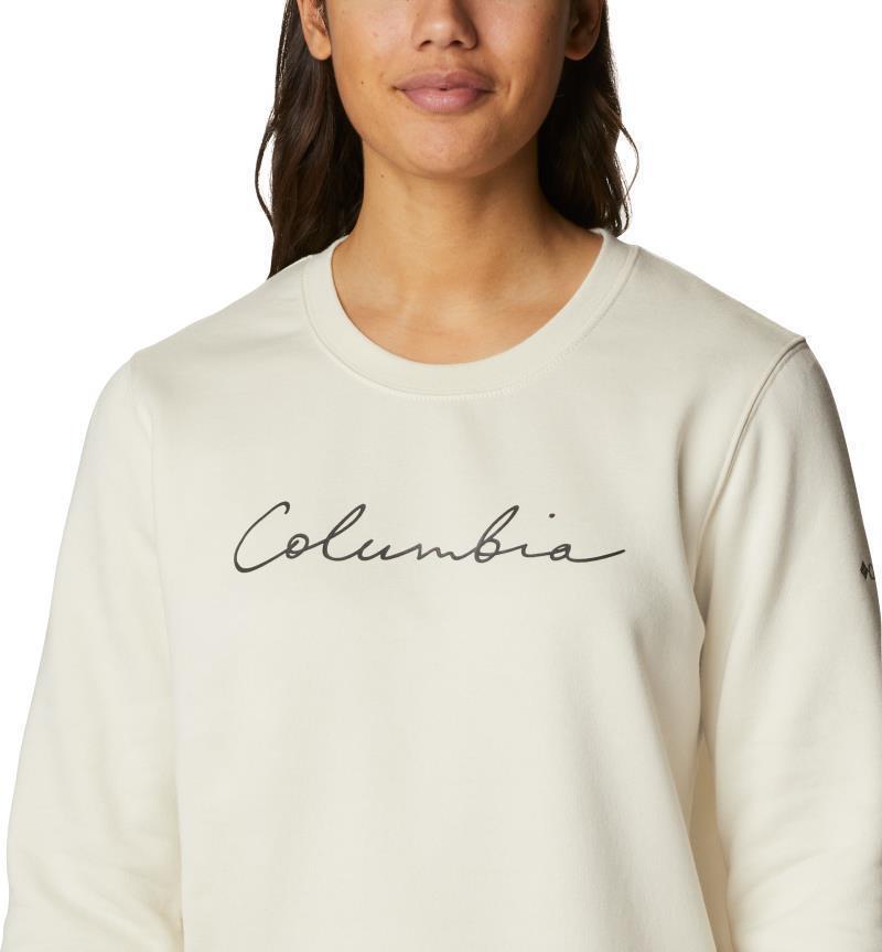 Columbia Trek Graphic Crew - Womens - chalk / script logo 1