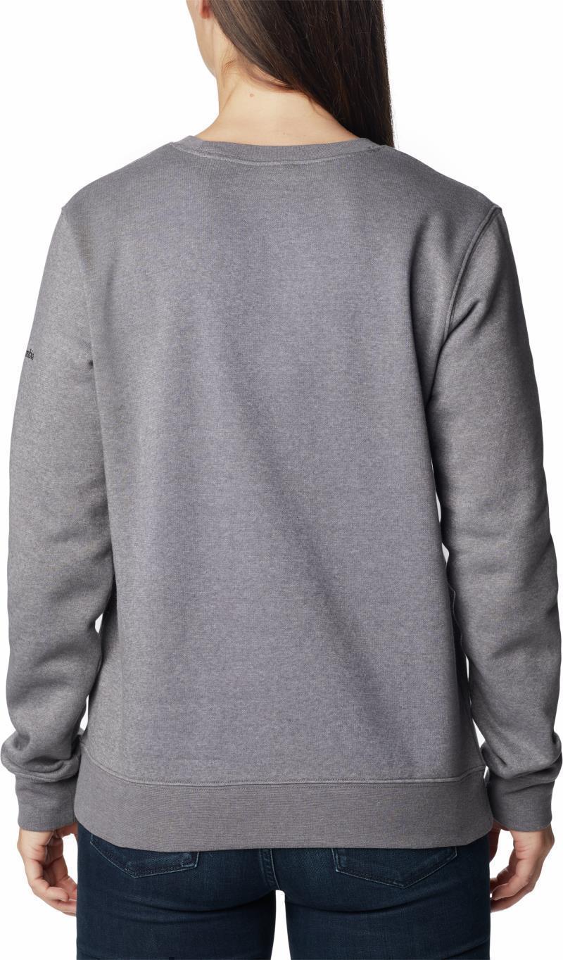 Columbia Trek Graphic Crew - Womens - city grey heather / black csc stacked logo 1