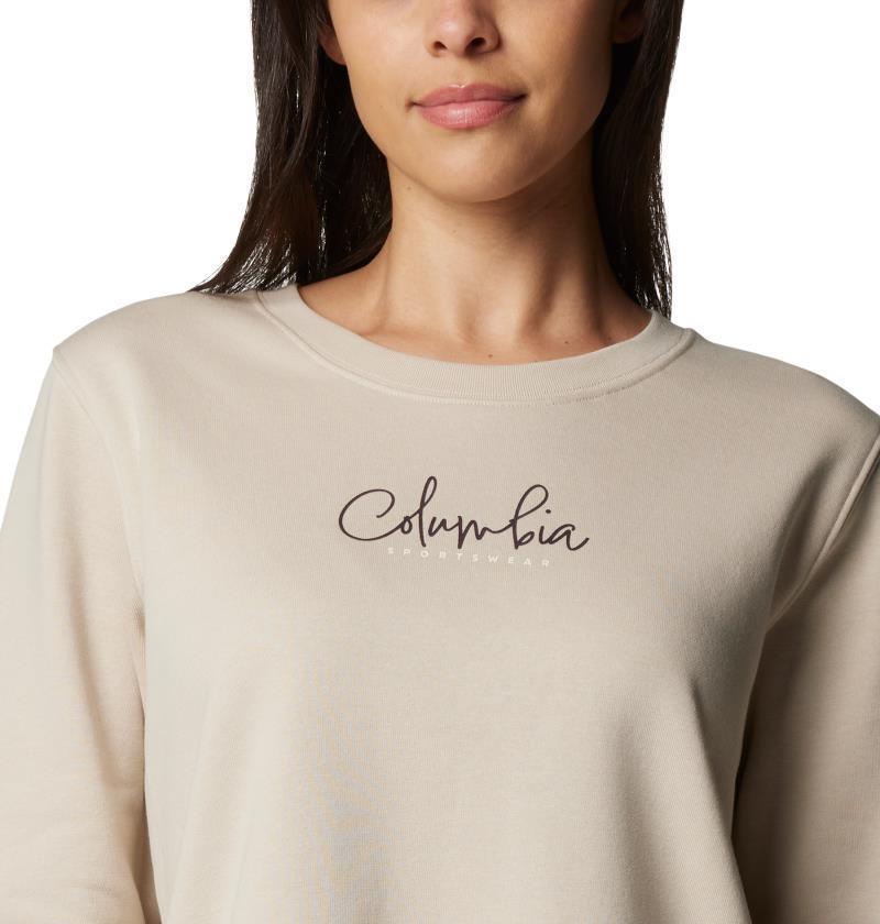 Columbia Trek Graphic Crew - Womens - dark stone / script 1