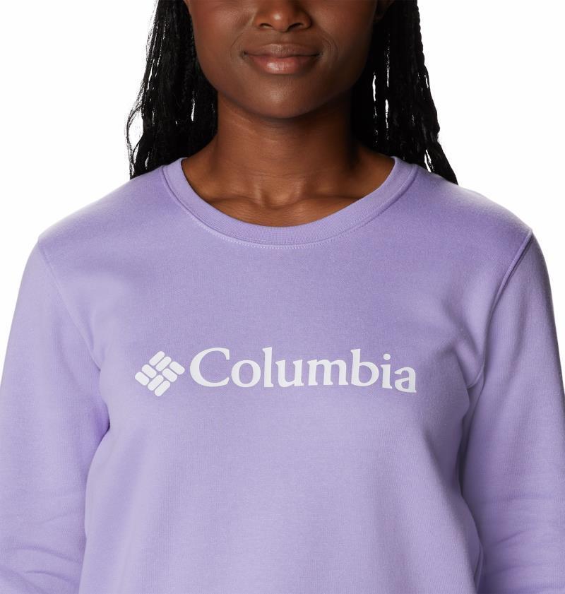 Columbia Trek Graphic Crew - Womens - frosted purple / white logo 1