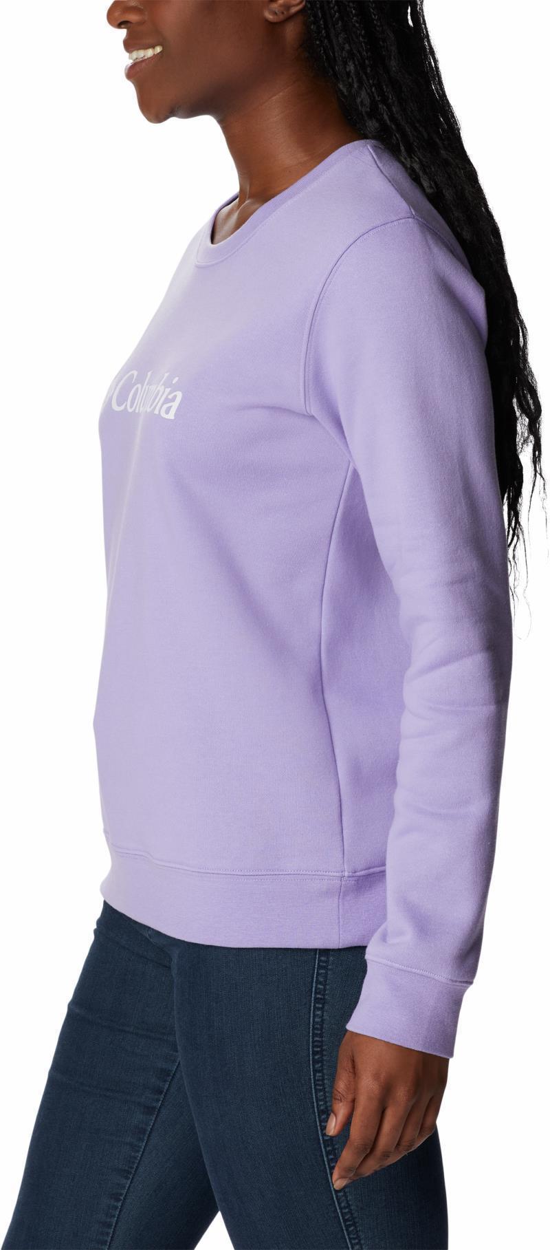 Columbia Trek Graphic Crew - Womens - frosted purple / white logo 1