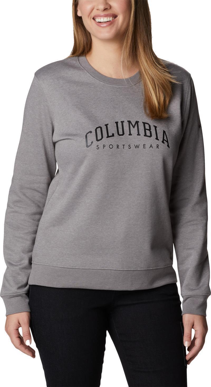 Columbia Trek Graphic Crew - Womens - light grey heather / csc collegiate 1