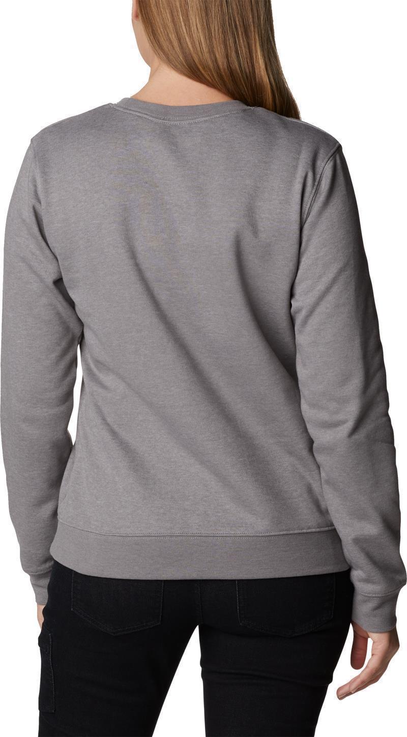 Columbia Trek Graphic Crew - Womens - light grey heather / csc collegiate 1