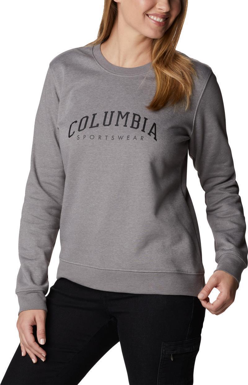 Columbia Trek Graphic Crew - Womens - light grey heather / csc collegiate 1
