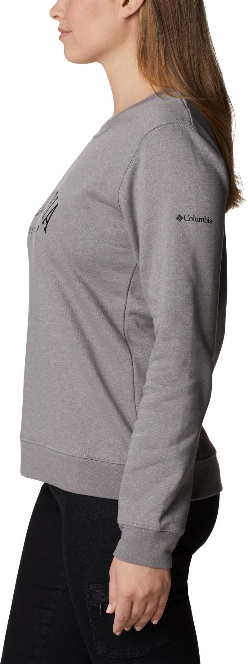 Columbia Trek Graphic Crew - Womens - light grey heather / csc collegiate 1