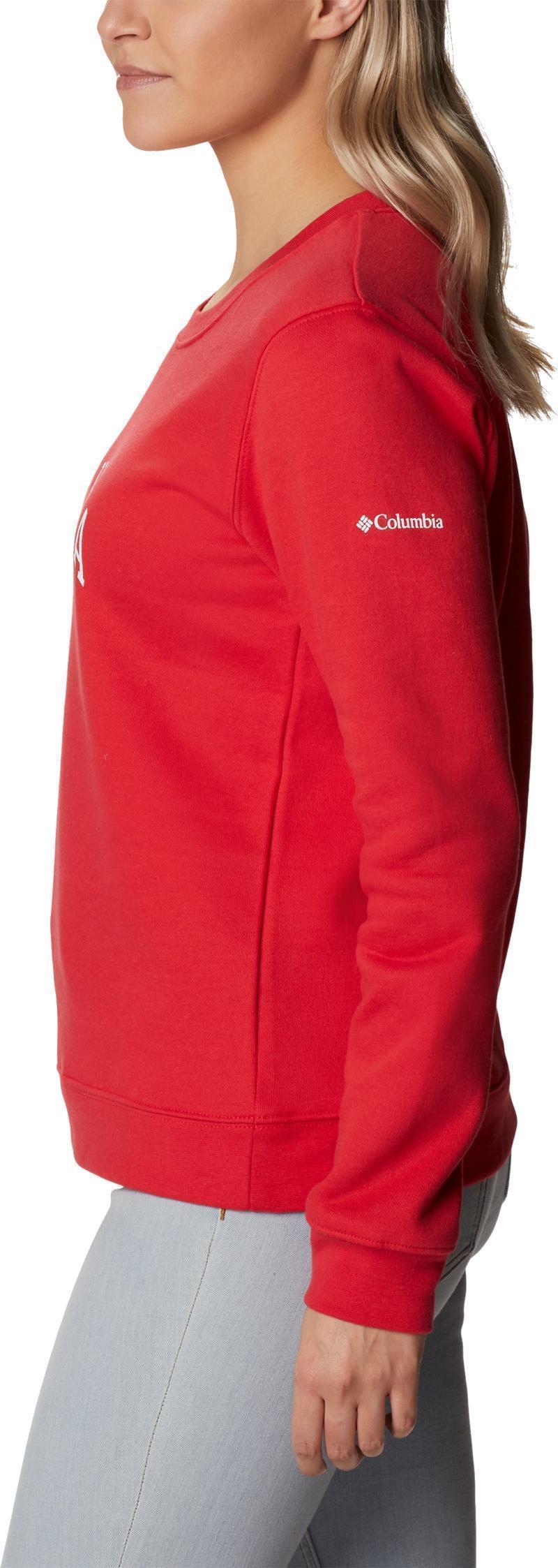 Columbia Trek Graphic Crew - Womens - red lily / csc collegiate 1