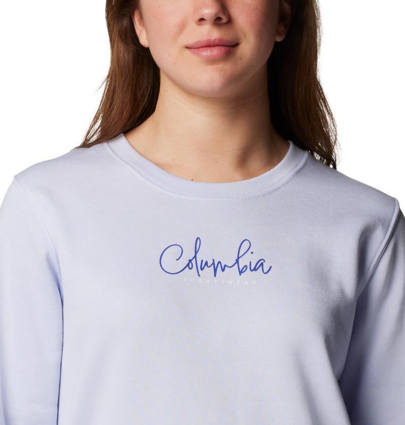 Columbia Trek Graphic Crew - Womens - snowdrift / script 1