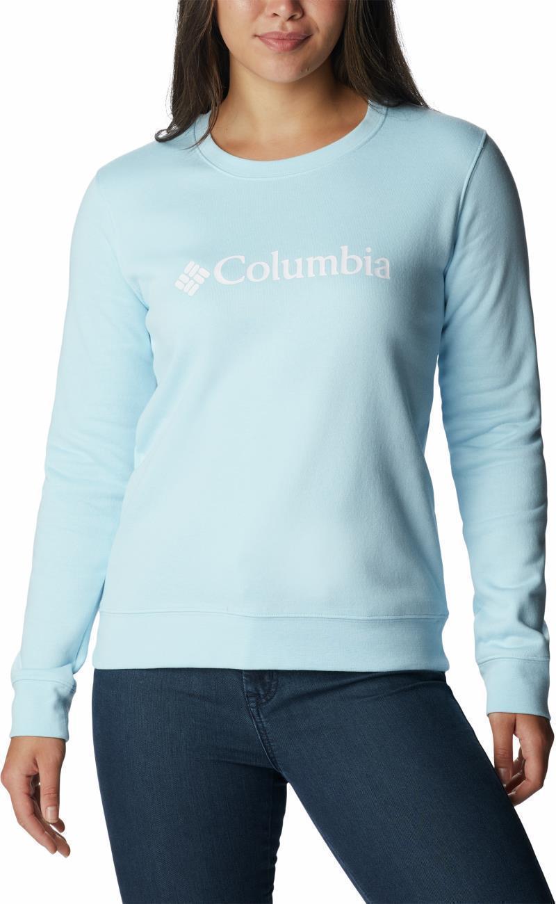 Columbia Trek Graphic Crew - Womens - spring blue / white logo 1