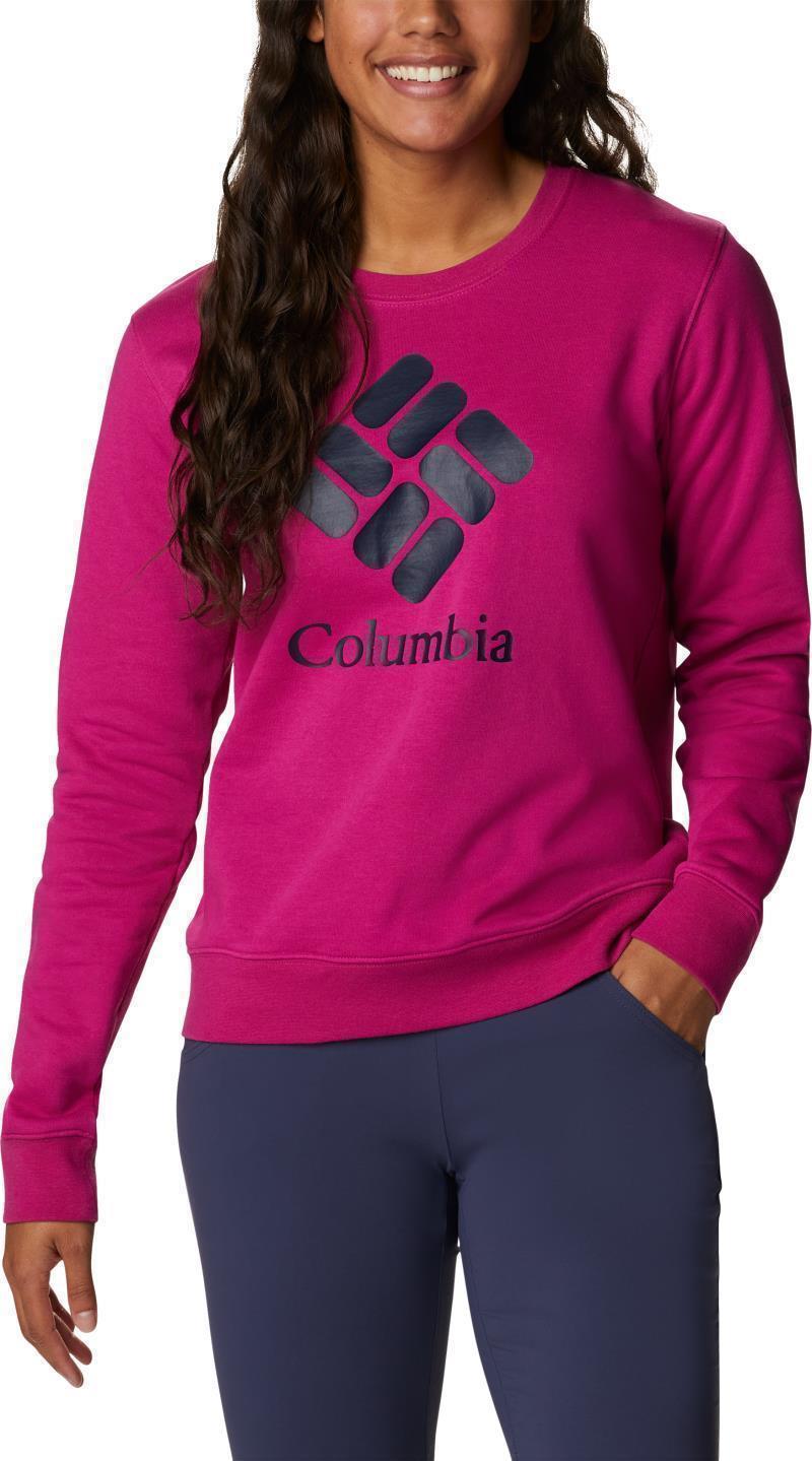 Columbia Trek Graphic Crew - Womens - wild fuchsia stacked gem 1