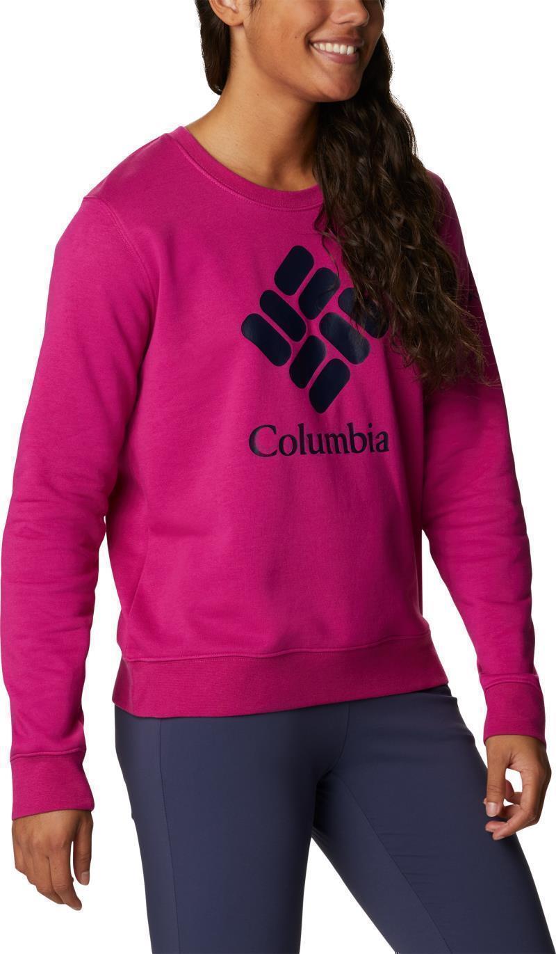 Columbia Trek Graphic Crew - Womens - wild fuchsia stacked gem 1