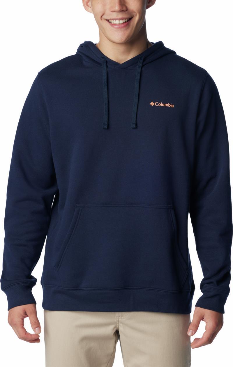 Columbia Trek Graphic Hoodie, Extended - Mens - Collegiate Navy / Mountain Air 1