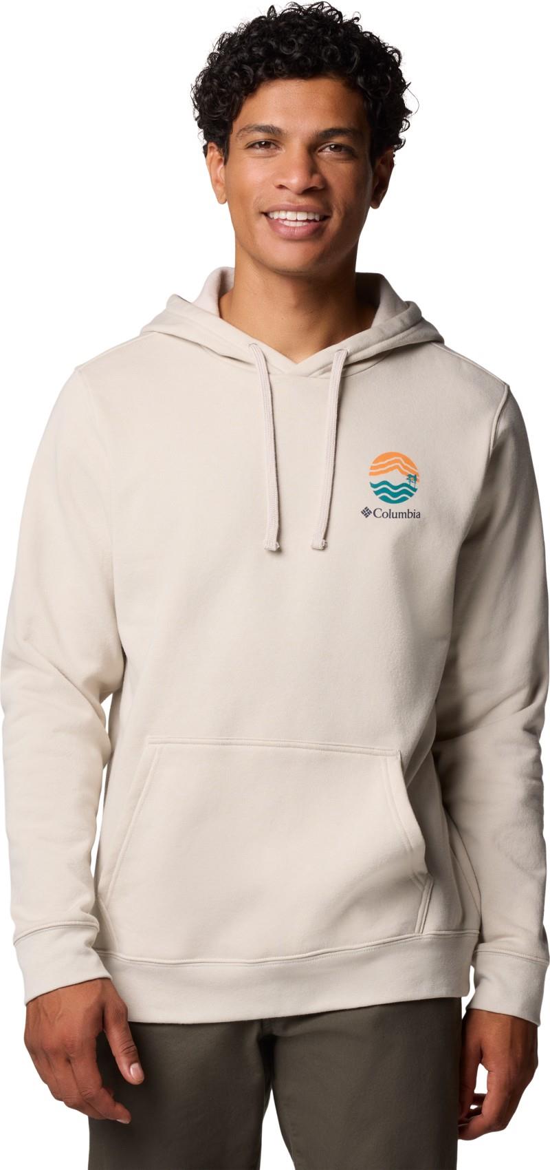 Columbia Trek Graphic Hoodie, Extended - Mens - dark stone / circular linescape 1