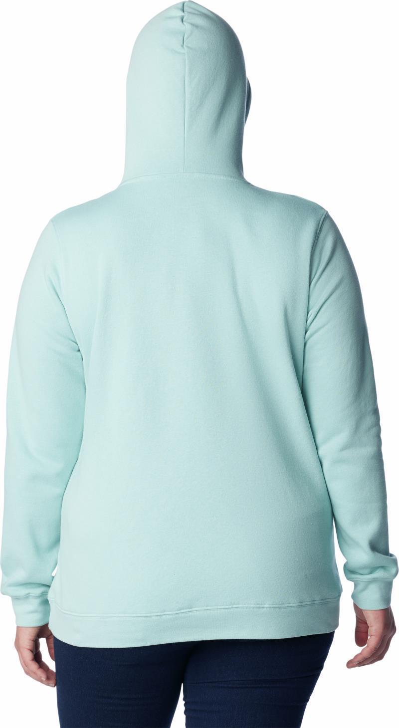 Columbia Trek Graphic Hoodie, Extended - Womens - aqua haze / sunset peach 1