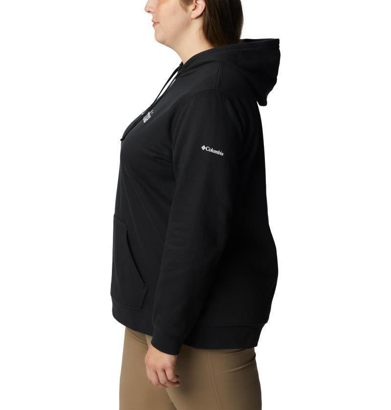 Columbia Trek Graphic Hoodie, Extended - Womens - black / gem columbia 1