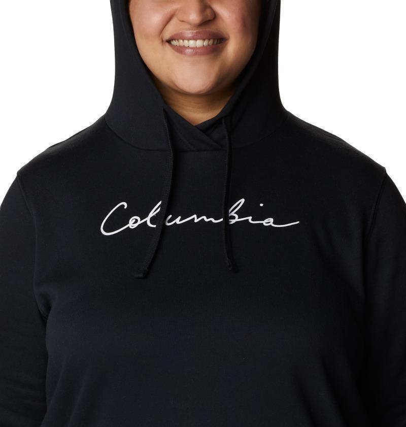 Columbia Trek Graphic Hoodie, Extended - Womens - black / script logo 1
