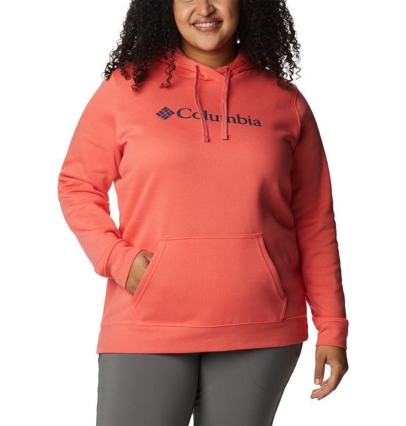 Columbia Trek Graphic Hoodie, Extended - Womens - blush pink / gem columbia 1