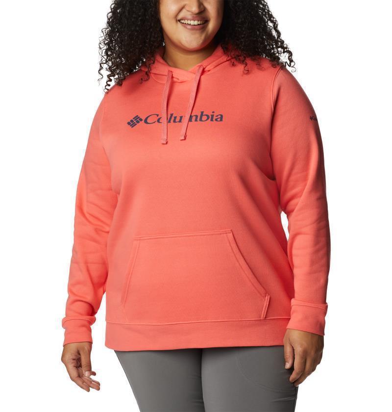 Columbia Trek Graphic Hoodie, Extended - Womens - blush pink / gem columbia 1