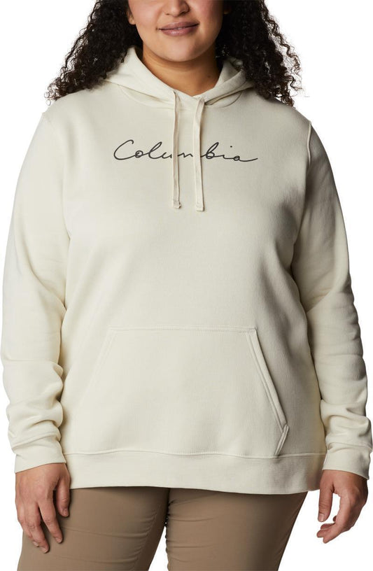 Columbia Trek Graphic Hoodie, Extended - Womens - chalk / script logo 1