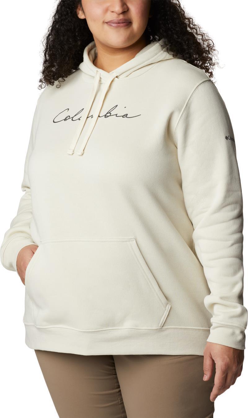Columbia Trek Graphic Hoodie, Extended - Womens - chalk / script logo 1