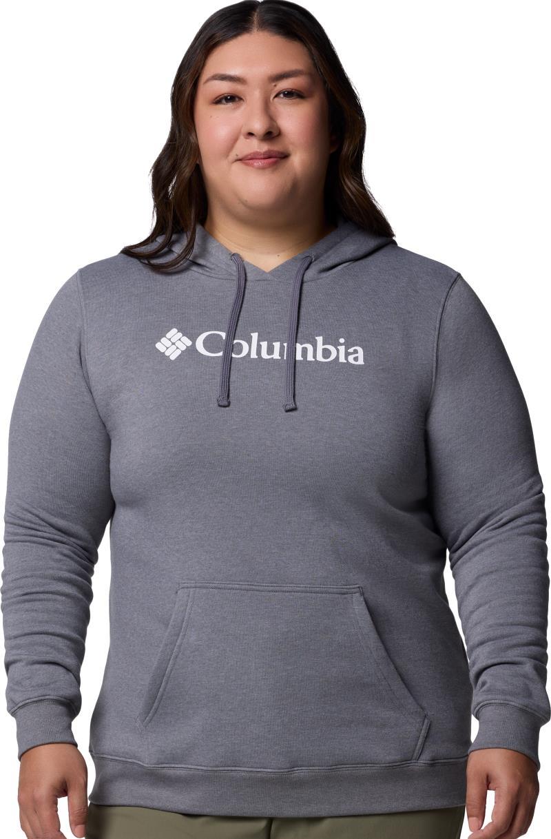 Columbia Trek Graphic Hoodie, Extended - Womens - city grey heather / gem columbia 1