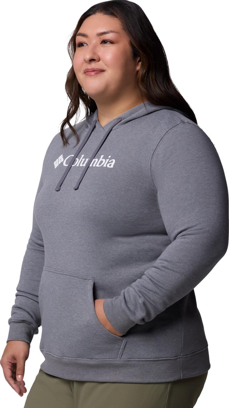 Columbia Trek Graphic Hoodie, Extended - Womens - city grey heather / gem columbia 1