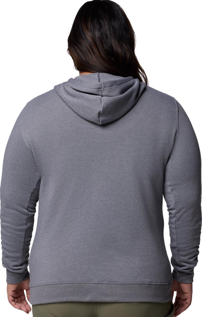 Columbia Trek Graphic Hoodie, Extended - Womens - city grey heather / gem columbia 1