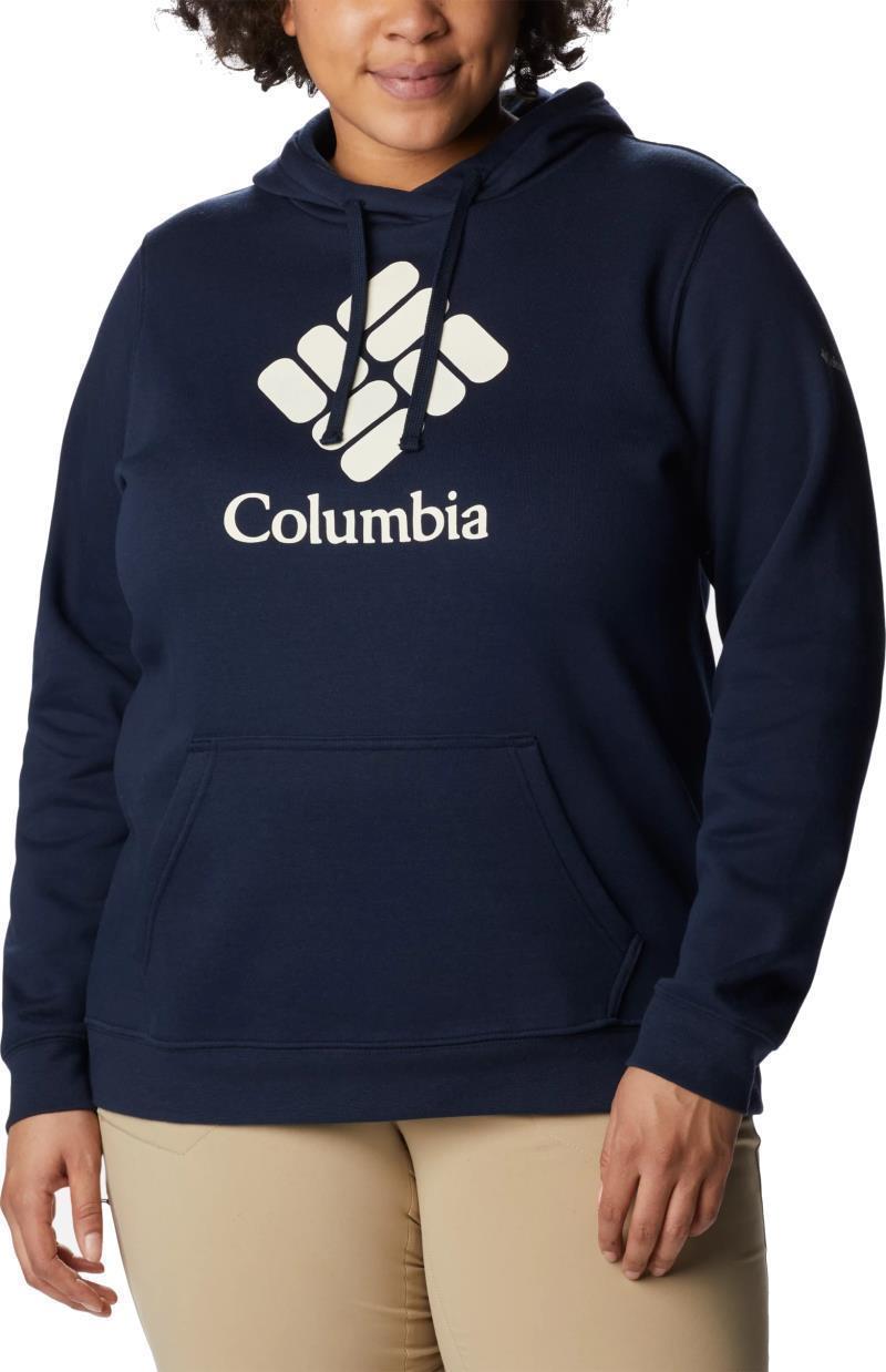 Columbia Trek Graphic Hoodie, Extended - Womens - collegiate navy / csc collegiate 1