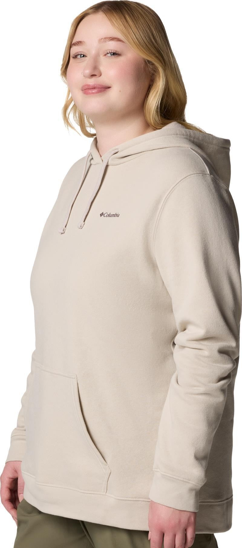 Columbia Trek Graphic Hoodie, Extended - Womens - dark stone / linear land 1