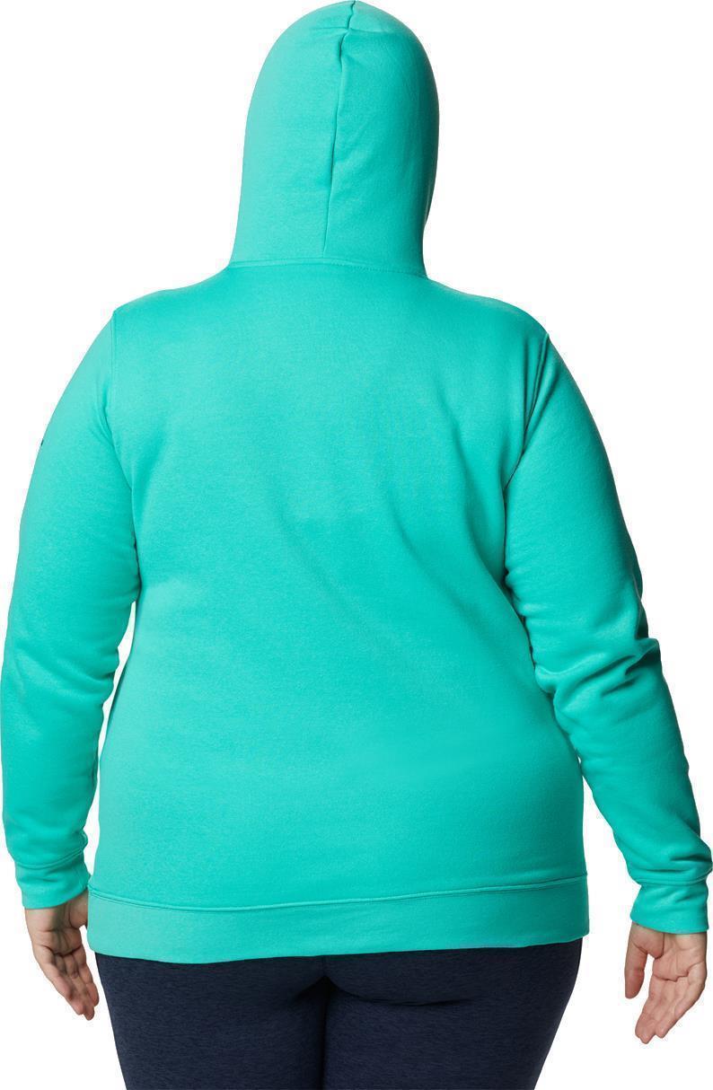 Columbia Trek Graphic Hoodie, Extended - Womens - electric turquoise / rainbow 1
