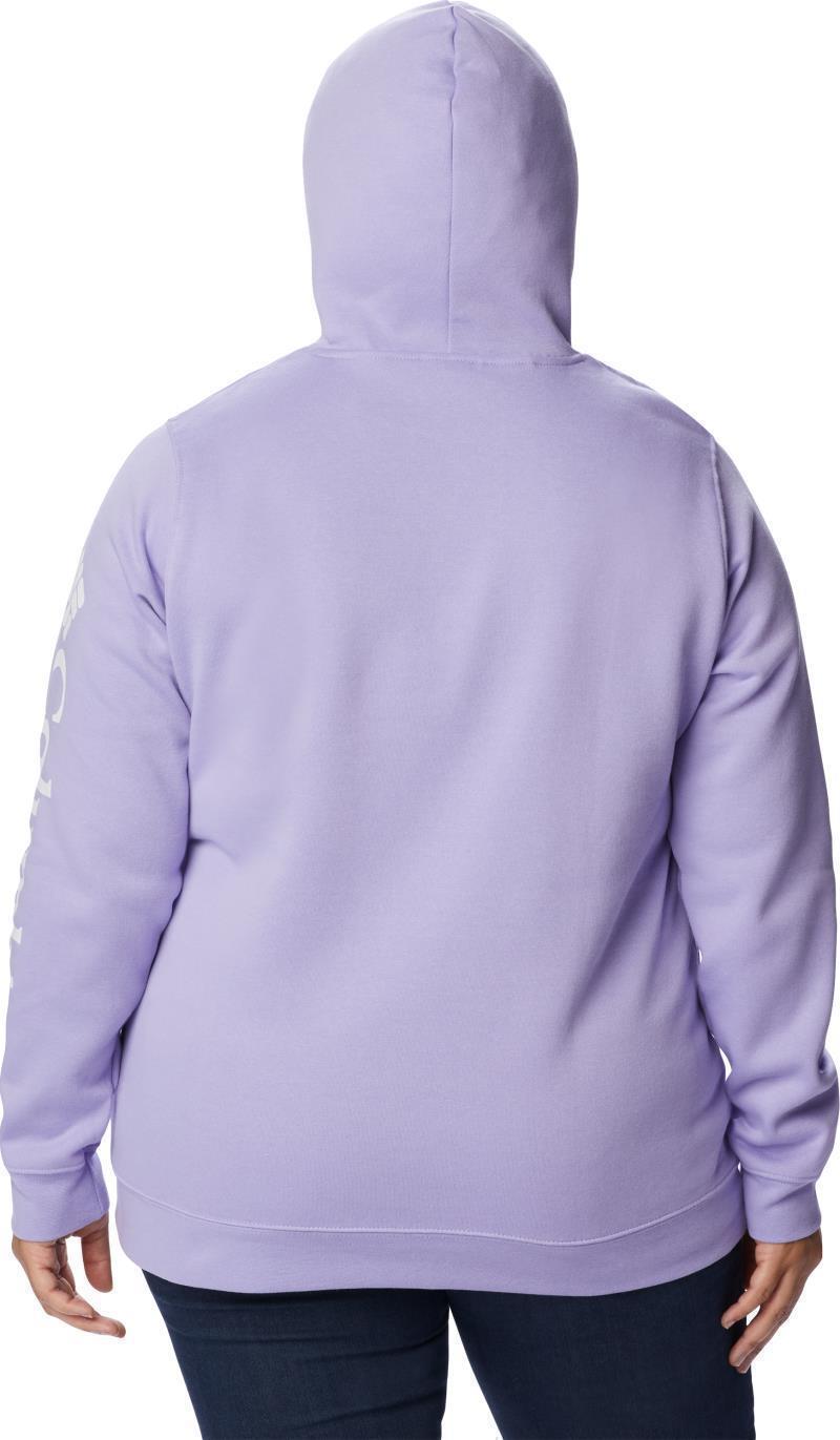 Columbia Trek Graphic Hoodie, Extended - Womens - frosted purple / white logo 1