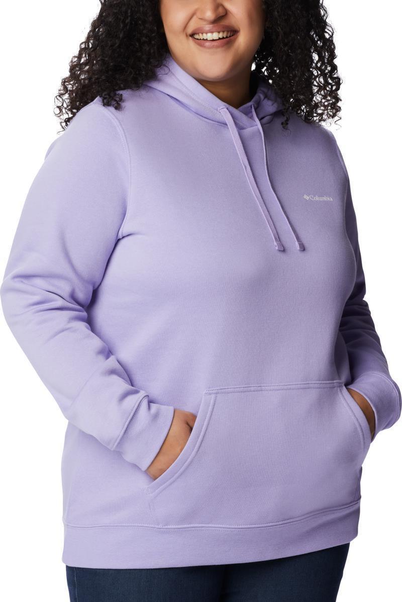 Columbia Trek Graphic Hoodie, Extended - Womens - frosted purple / white logo 1