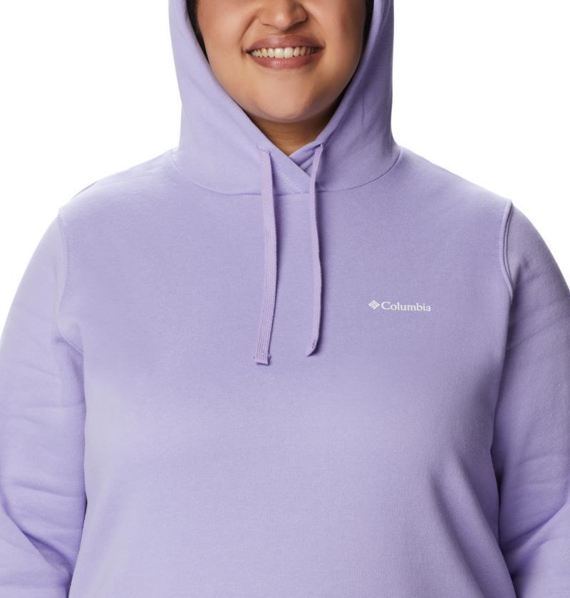 Columbia Trek Graphic Hoodie, Extended - Womens - frosted purple / white logo 1
