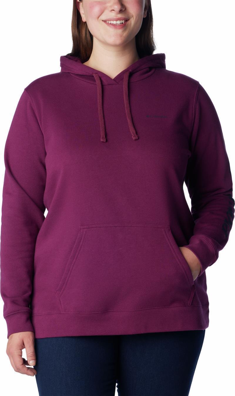 Columbia Trek Graphic Hoodie, Extended - Womens - marionberry / dark nocturnal 1