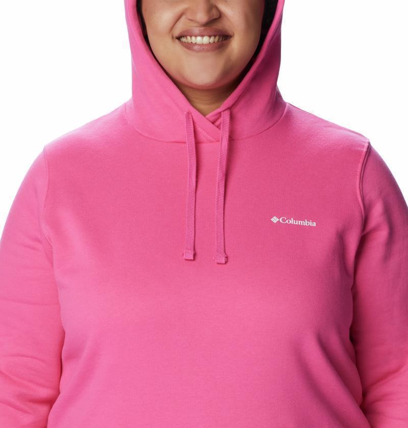 Columbia Trek Graphic Hoodie, Extended - Womens - wild geranium / white logo 1