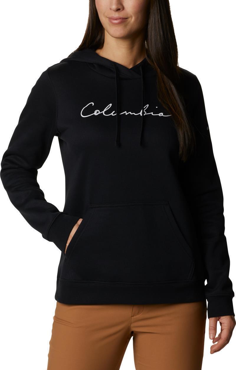 Columbia Trek Graphic Hoodie - Womens - black / script logo 1