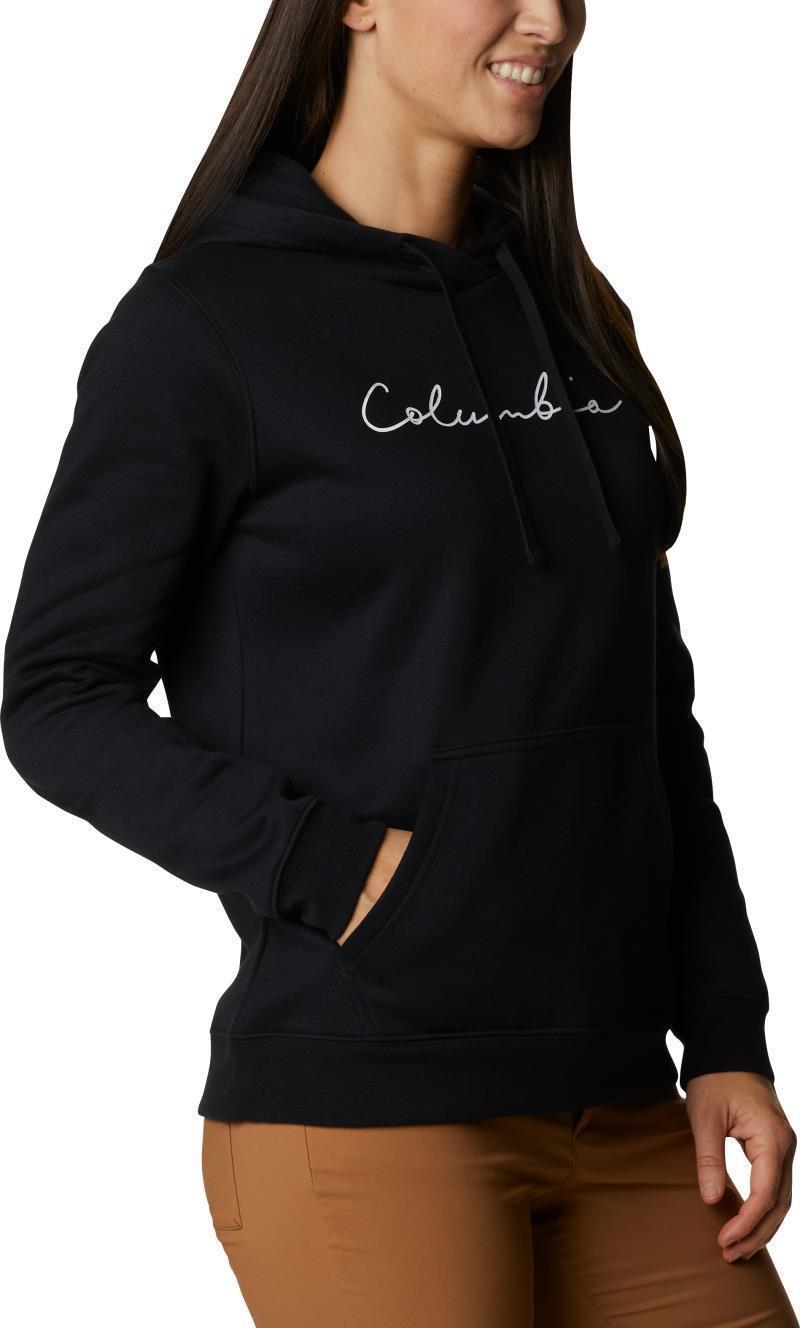 Columbia Trek Graphic Hoodie - Womens - black / script logo 1