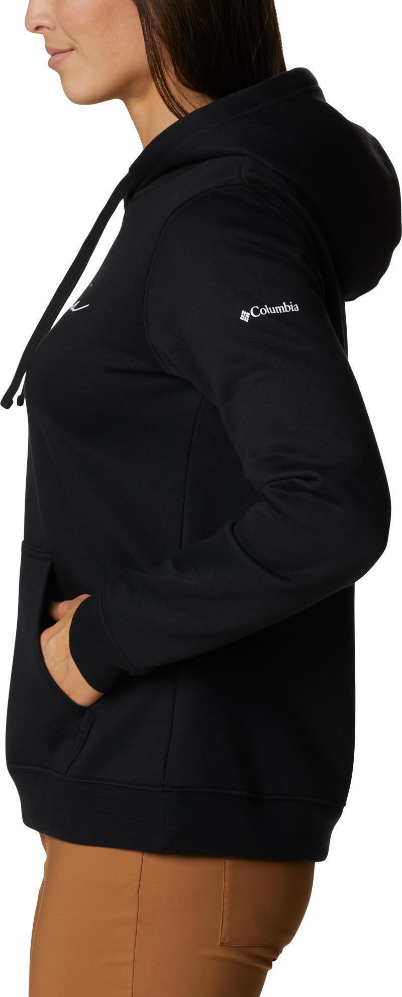 Columbia Trek Graphic Hoodie - Womens - black / script logo 1
