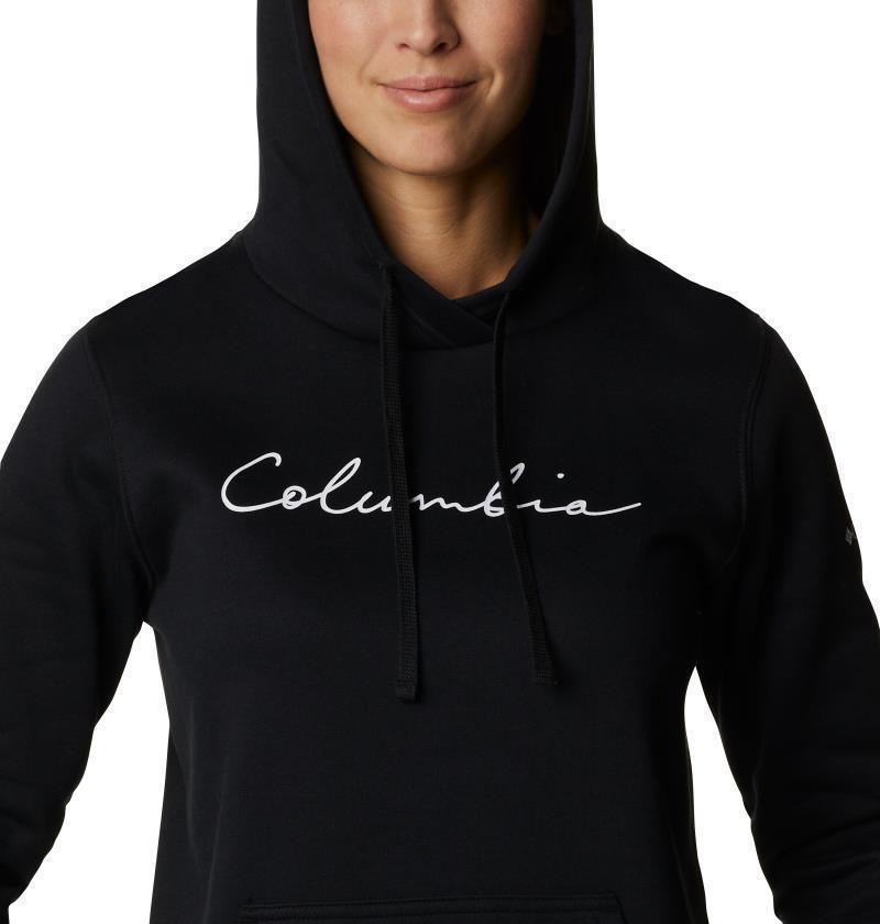 Columbia Trek Graphic Hoodie - Womens - black / script logo 1