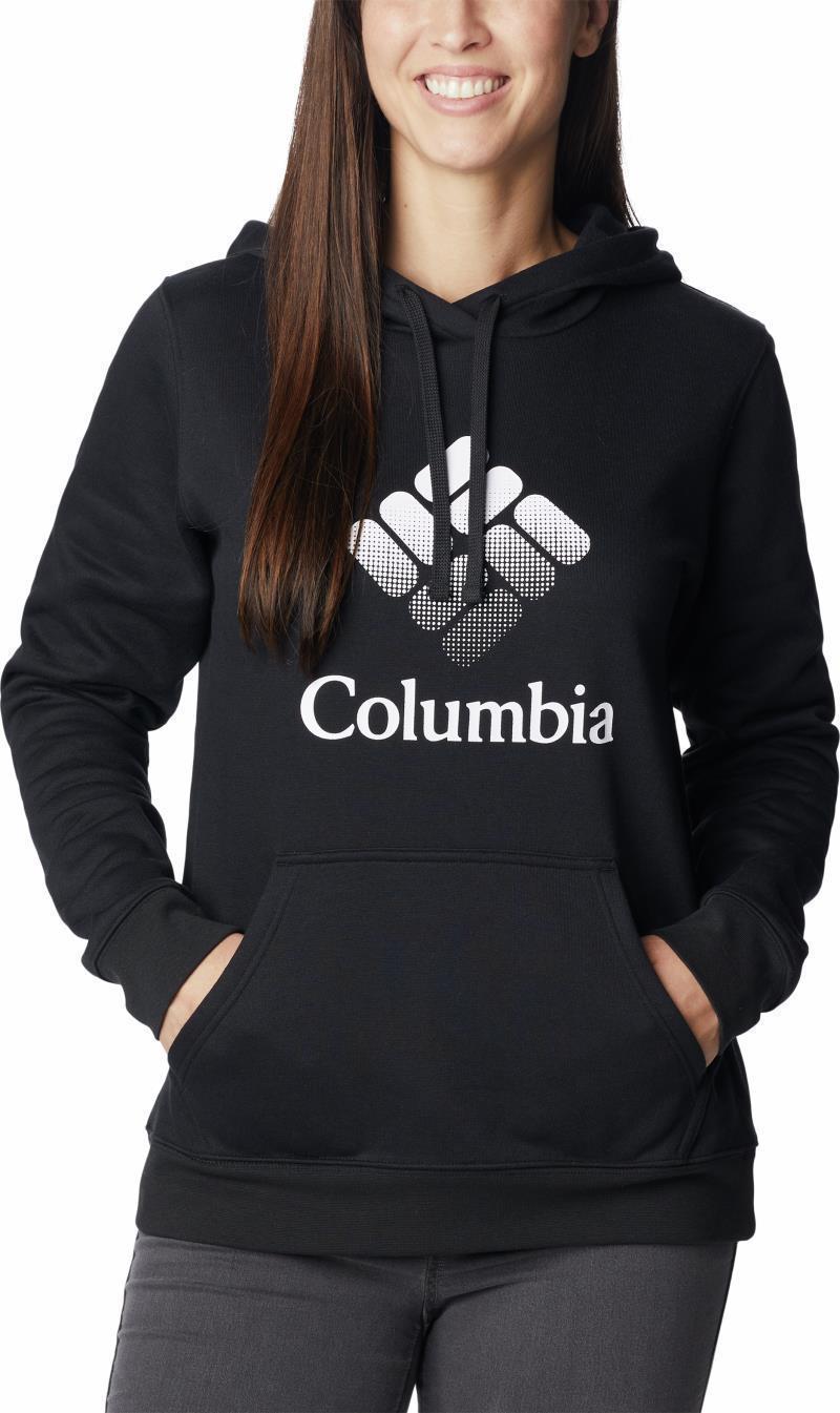 Columbia Trek Graphic Hoodie - Womens - black / white csc stacked logo 1