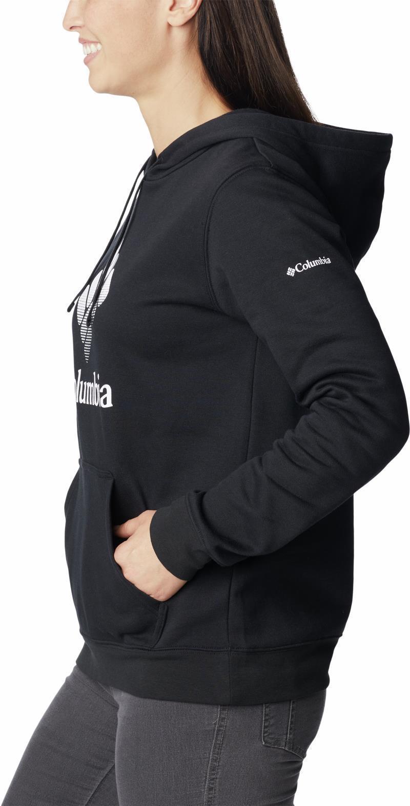 Columbia Trek Graphic Hoodie - Womens - black / white csc stacked logo 1